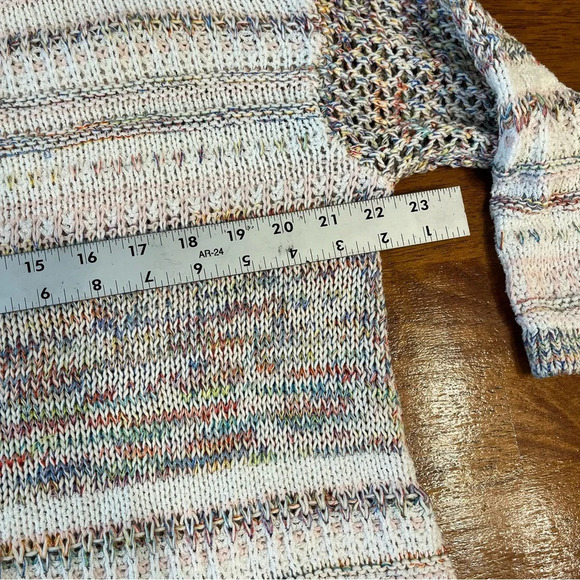 Matilda Jane Beautiful Moments Sweater cable knit multi color sweater size M - Picture 6 of 12